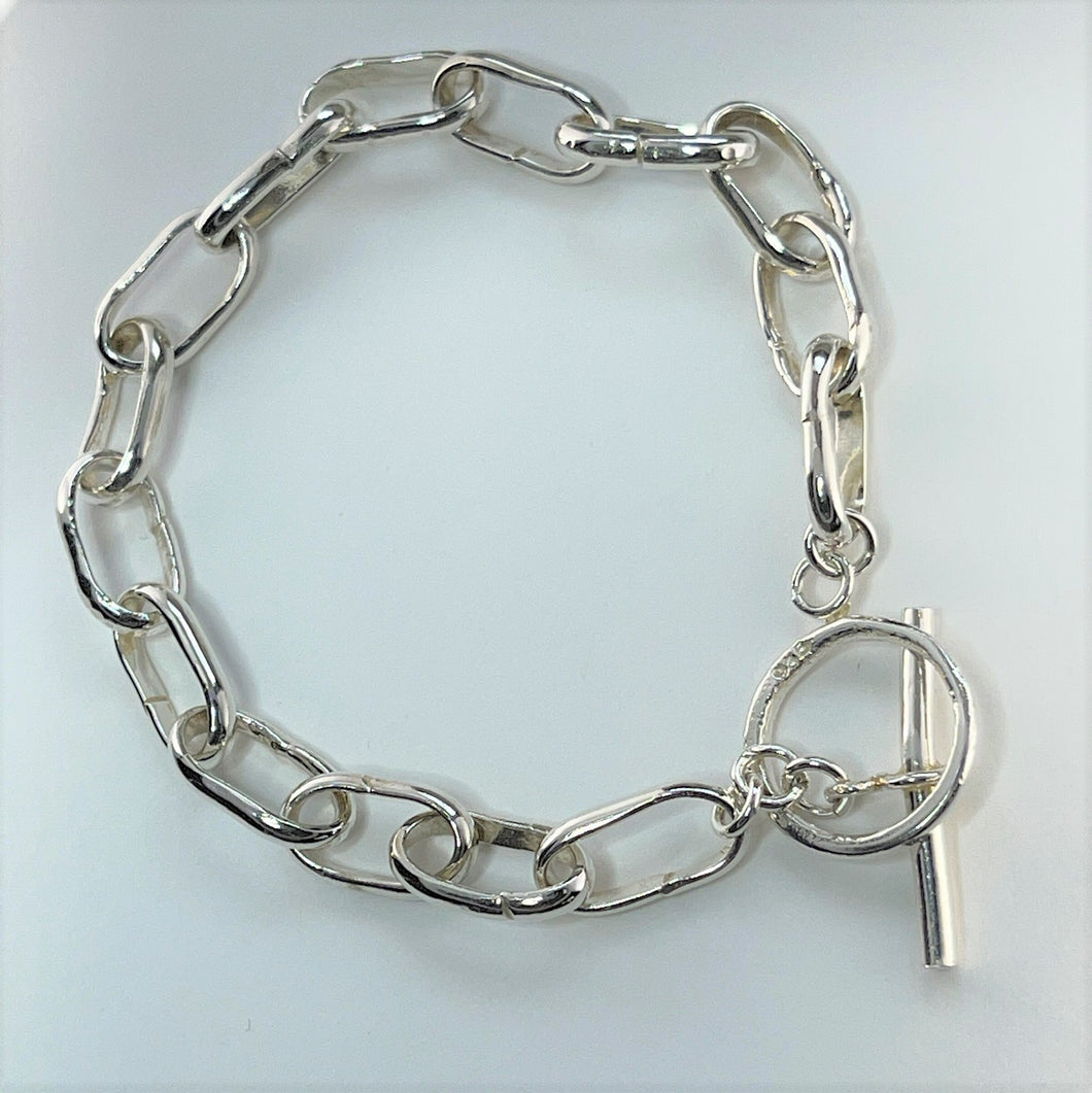 Argentium Sterling Silver Links Bracelet