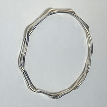 Load image into Gallery viewer, Entwined Argentium Sterling Silver Bangle Bracelet
