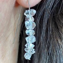 Load image into Gallery viewer, Herkimer Diamond Earrings on Argentium Sterling Silver Nickel Free Ear wires for Sensitive Ears
