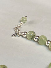 Load image into Gallery viewer, Prehnite Nugget and Bead Bracelet
