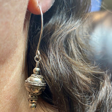 Load image into Gallery viewer, Vintage Sterling Bali Bead Earrings with Nickel Free Argentium Sterling Silver Ear Wires
