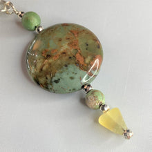 Load image into Gallery viewer, Green Opal, Fluorite and Jasper Necklace
