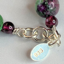 Load image into Gallery viewer, Ruby in Zoisite and Rhodolite Garnet Bracelet
