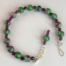 Load image into Gallery viewer, Ruby in Zoisite and Rhodolite Garnet Bracelet
