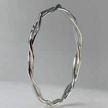 Load image into Gallery viewer, Entwined Argentium Sterling Silver Bangle Bracelet
