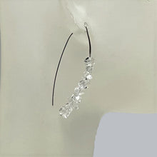 Load image into Gallery viewer, Herkimer Diamond Earrings on Argentium Sterling Silver Nickel Free Ear wires for Sensitive Ears
